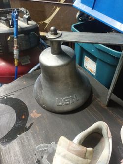 U S.N Dock Bay Bell With Bracket
