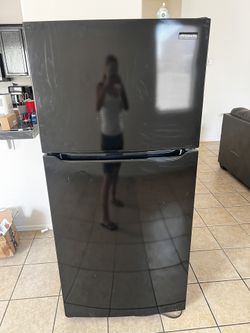 Black New Refrigerator 