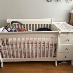 White Baby Crib 