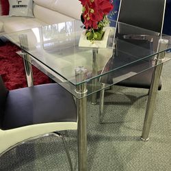 Dining Table Glass Square
