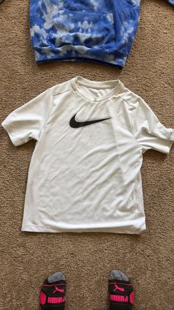 Kids Nike Swoosh  T-Shirt white and black XL