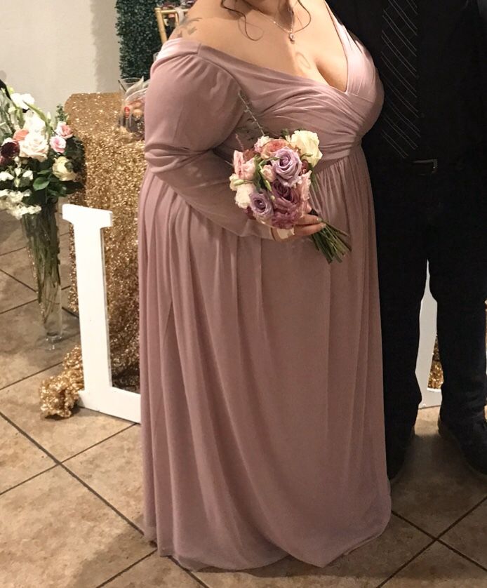 Quartz David Bridal Bridesmaid Dress