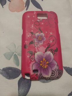 Note 2 Flower Hot Pink Case 