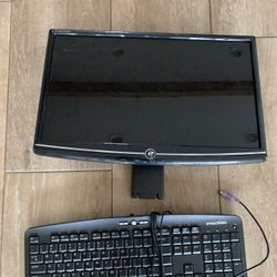 Monitor And Keyboard 