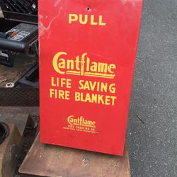 Fire Blanket Case Antique $20