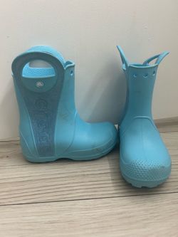 Kids size 12 Crocs Rainboots