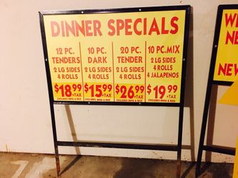 Restraunt signs