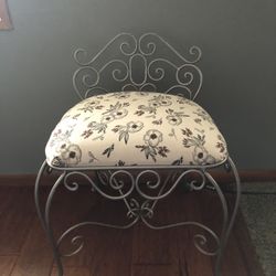 Shabby Chic Metal Stool