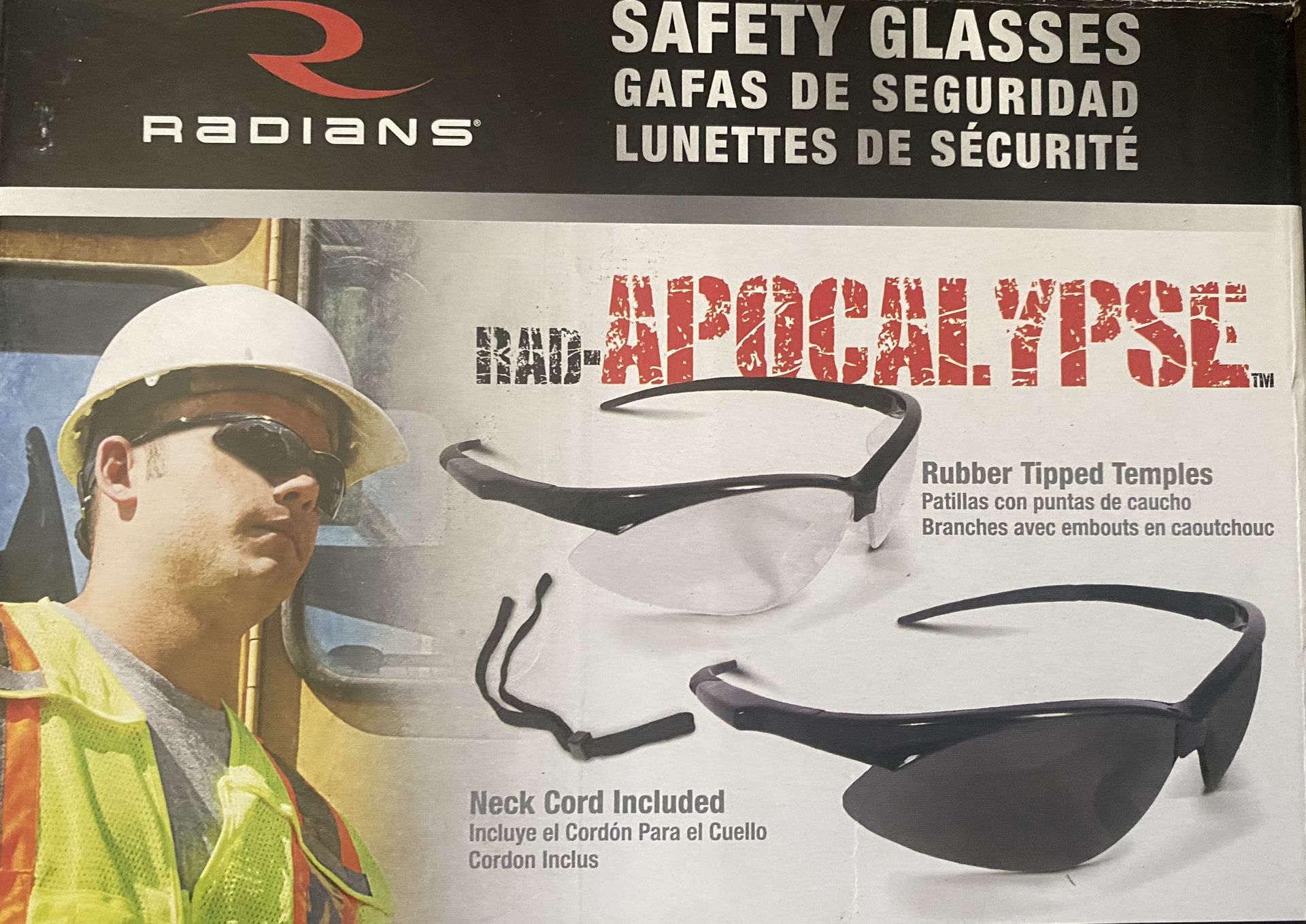 2 Radians Rad-Apocalypse Safety Glasses - Smoke Lens. 