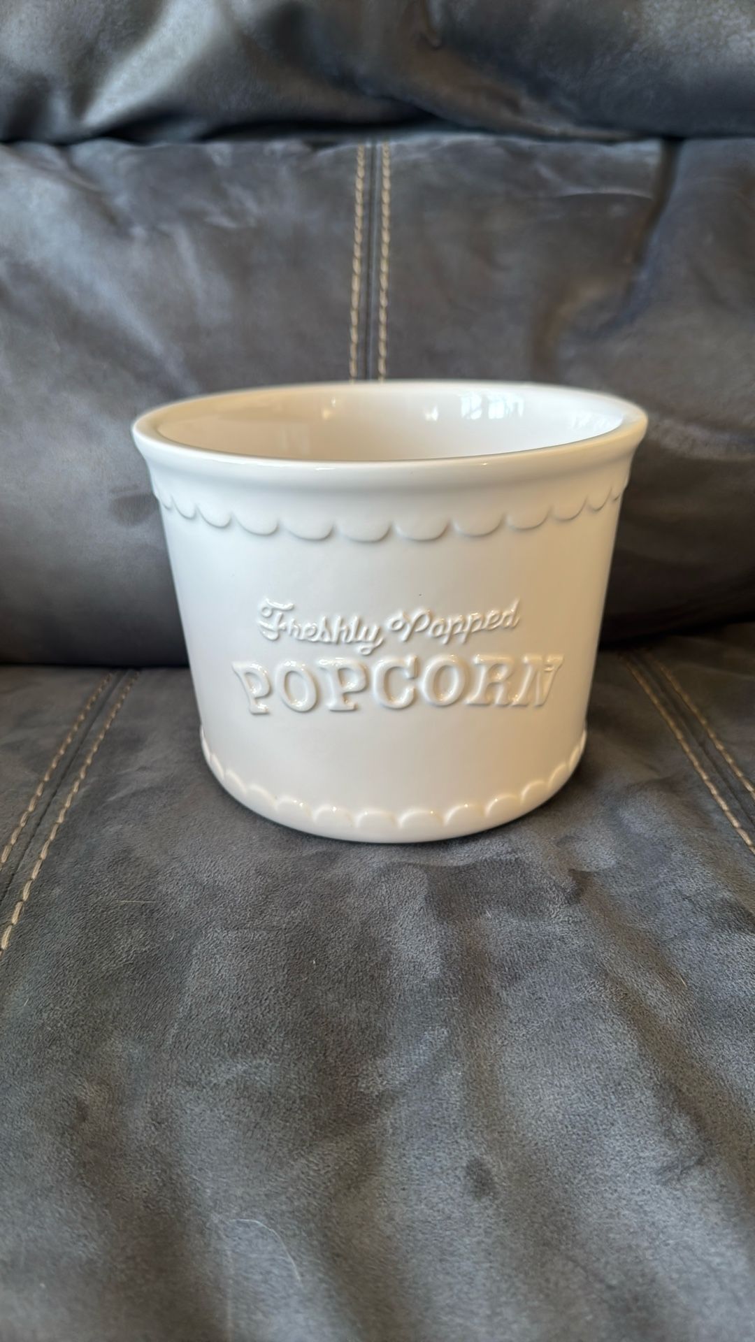 New Ceramic Popcorn Bowl Dish