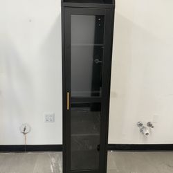 Storage shelf with a door 