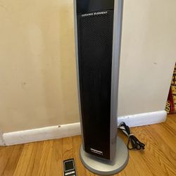 Lasko 1500W Digital Ceramic Tower Space Heater with Remote, CT30786, Black