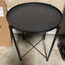 Black Metal Side Table
