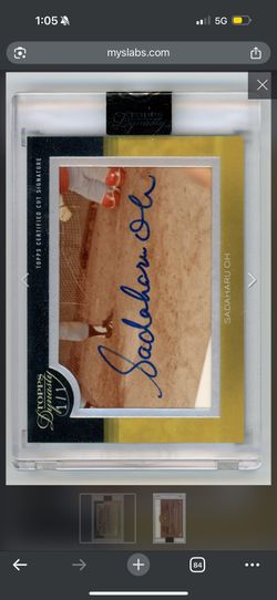 2018 Topps Dynasty Sadaharu Oh Auto 1/1