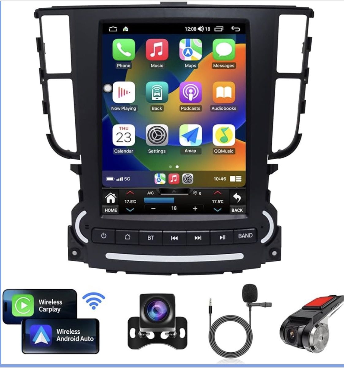 Car Radio Stereo GPS Navigation for Acura TL 2004-2008 Radio Android Auto Car...