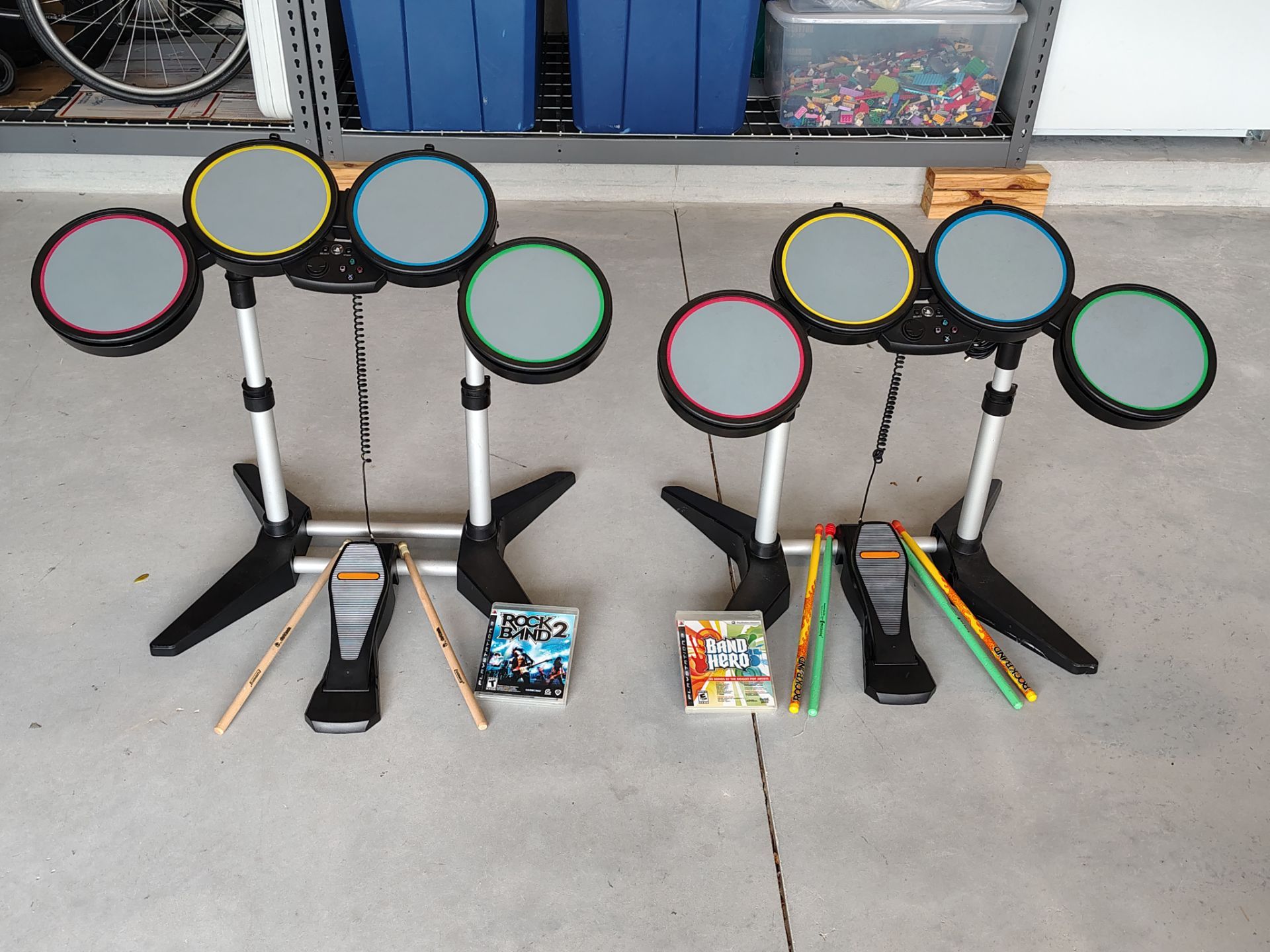 Playstation 3 Wired Drum Set with Game - 2 Available