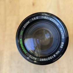 Hanimex Tele lens 80-200mm f4-16 with Macro function