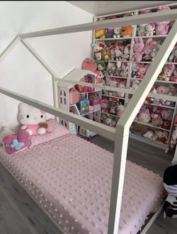 House Bed Frame White