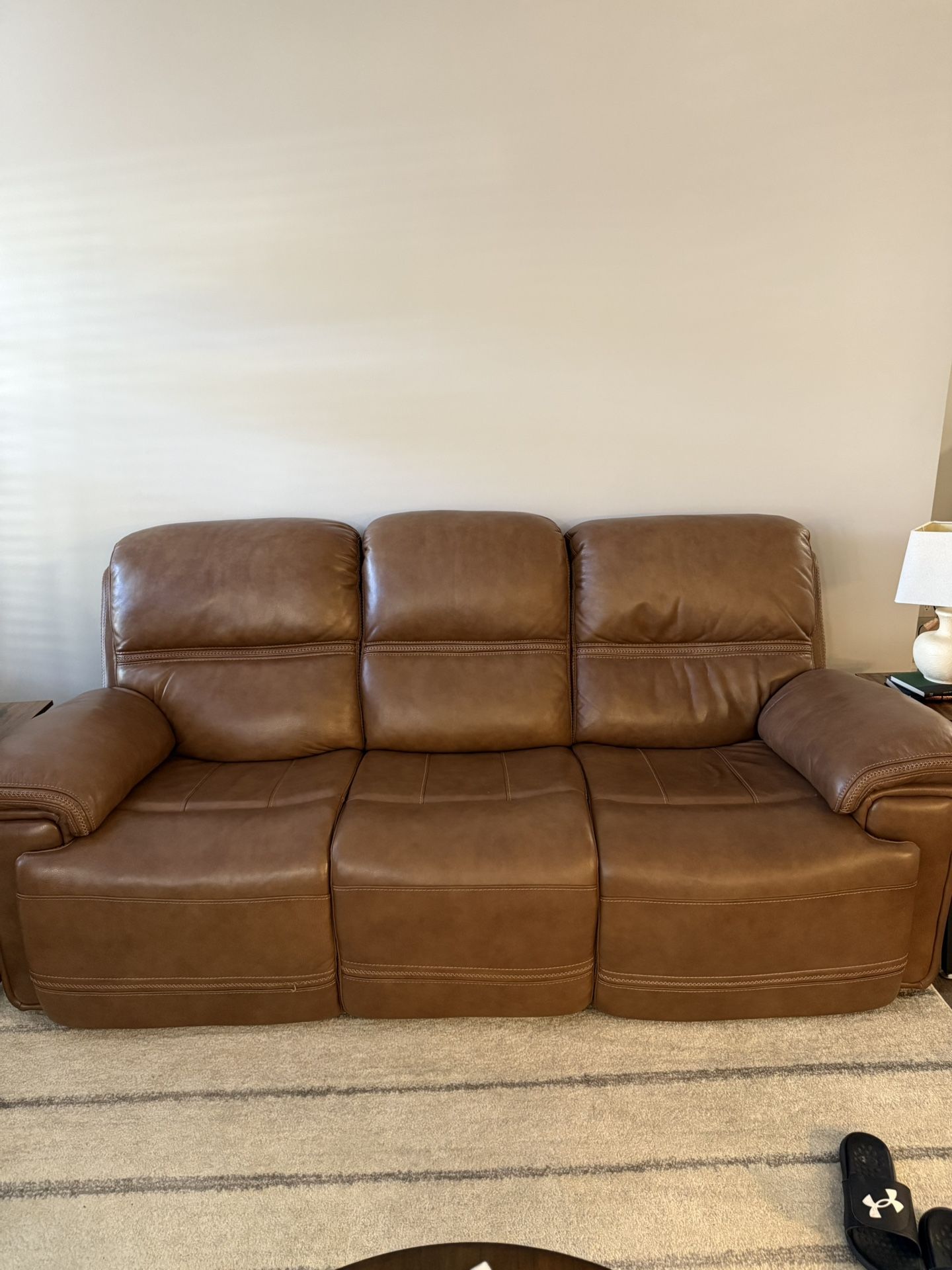Leather Recliner Sofa 