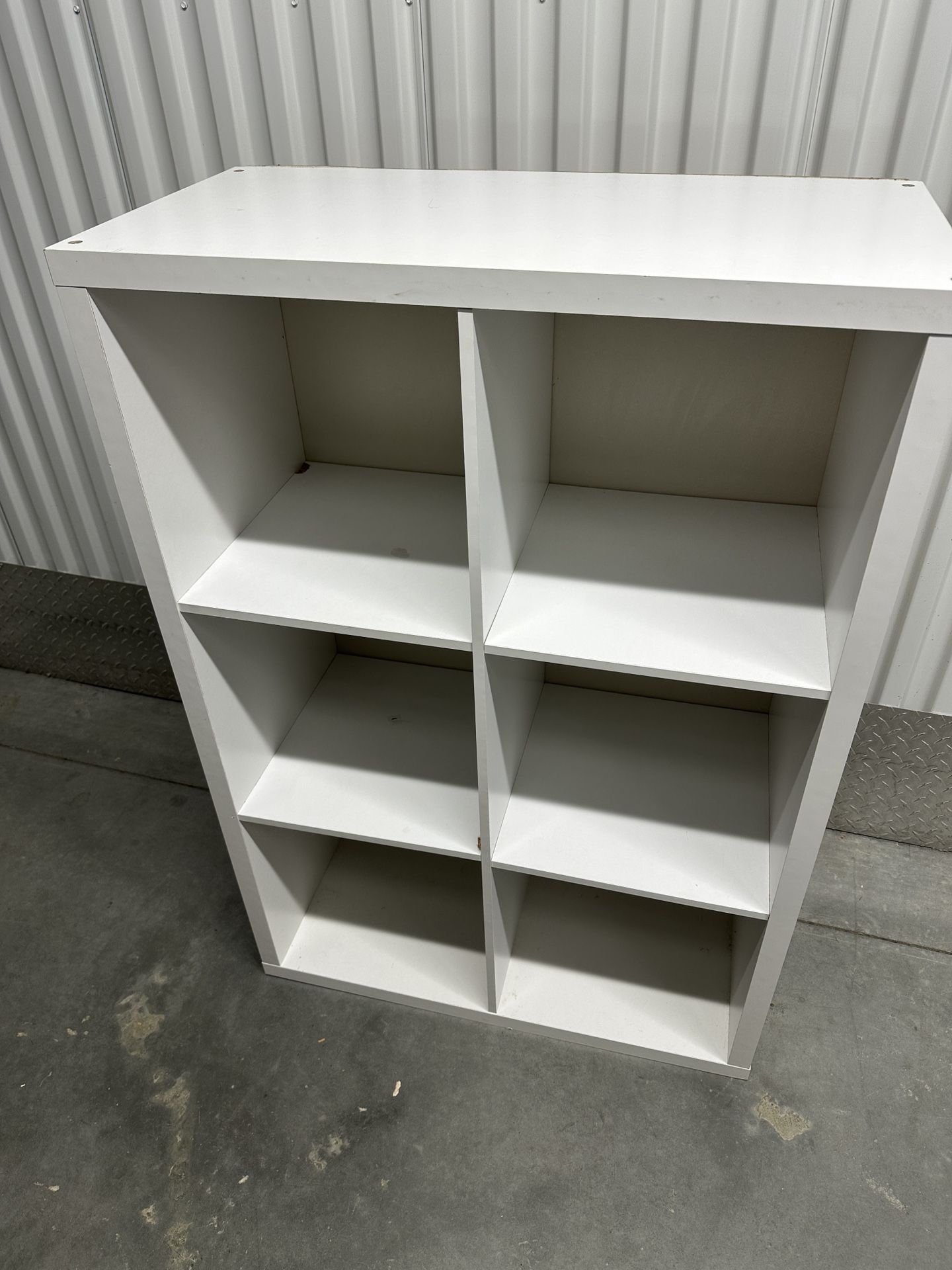 White IKEA Cubic Bookshelf