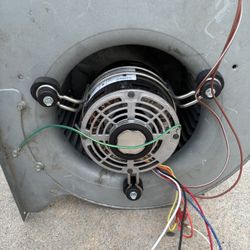 Central air AC fan and new motor and capacitor with all required wiring.