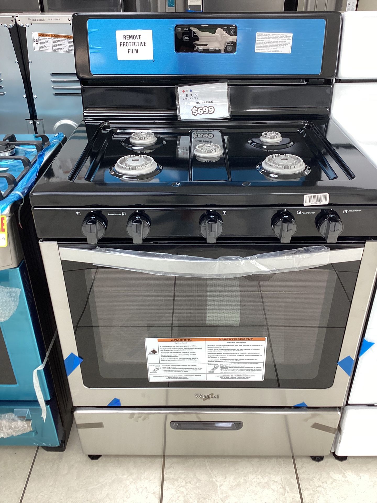 Estufa De Gas Whirlpool SS Nueva En Caja Con Garantía