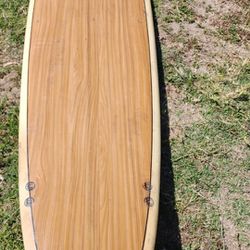 9ft 2in Wood Grain Surfboard $250