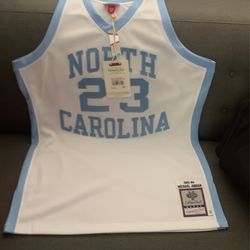 original ncaa white north carolina Michael Jordan 1983 jersey