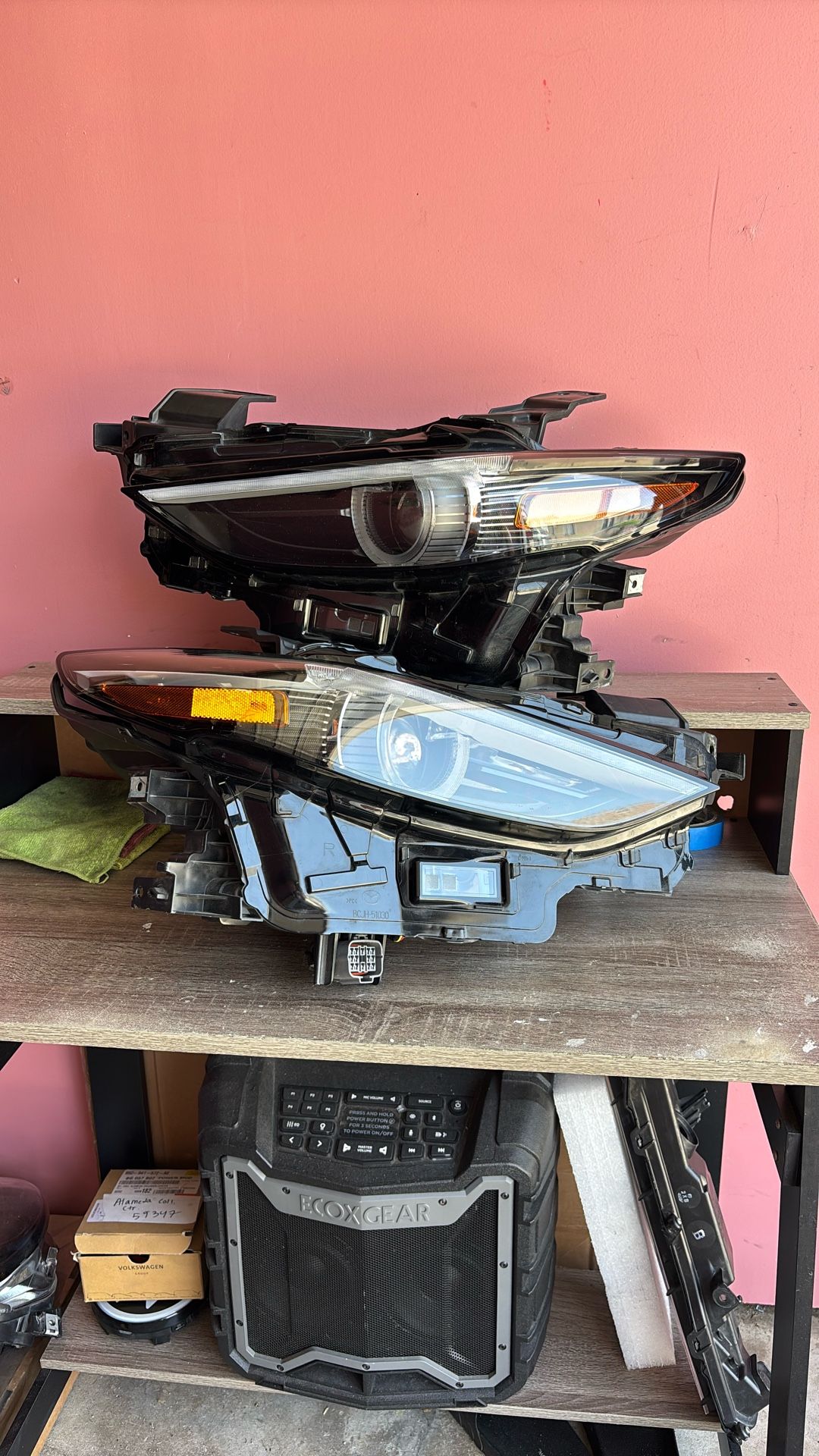 COMPLETE! 2019-2025 MAZDA 3 ADAPTIVE LED LEFT DRIVER AND RIGHT PASSENGER SIDE HEADLIGHT OEM