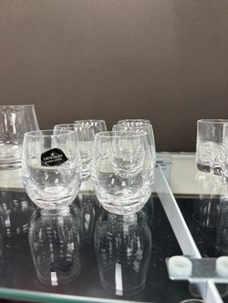 Crystal Curved Shot Glasses 