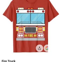 Fire Truck T-Shirt, Large 