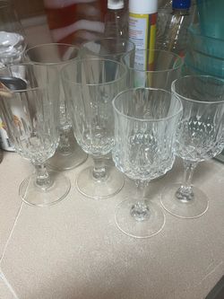 Crystal wine glasses