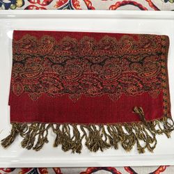 New | Red Pashmina Shawl
