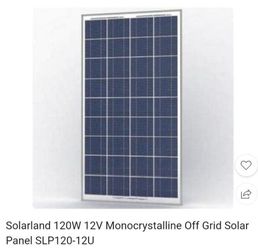 120 Watt Solar Panel