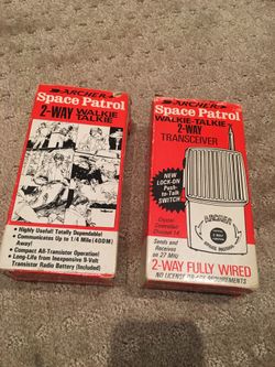 Radio Shack 1970's Space Patrol Walkie-Talkies