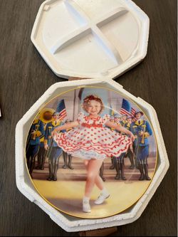 Shirley Temple Collector Plate with Gold Rim