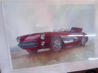 1956 Mitchell Racing SR-2 Corvette oil painting