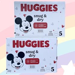Huggies Snug & Dry Diapers 68 Count Size 5