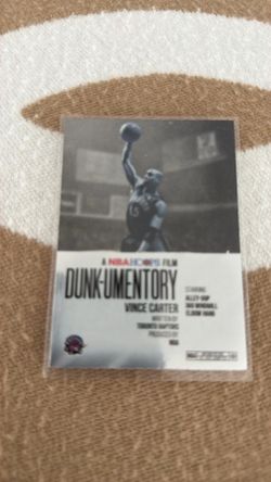 2025-26 Topps NBA Hoops DUNK-umentory Vince Carter #D-6 Toronto Raptors