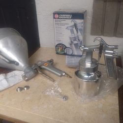 Spray Paint & Texture Gun, New 32oz General Purpose Campbell Hausfeld, Painting Compressor Tool