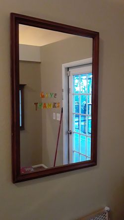 Inside mirror wooden