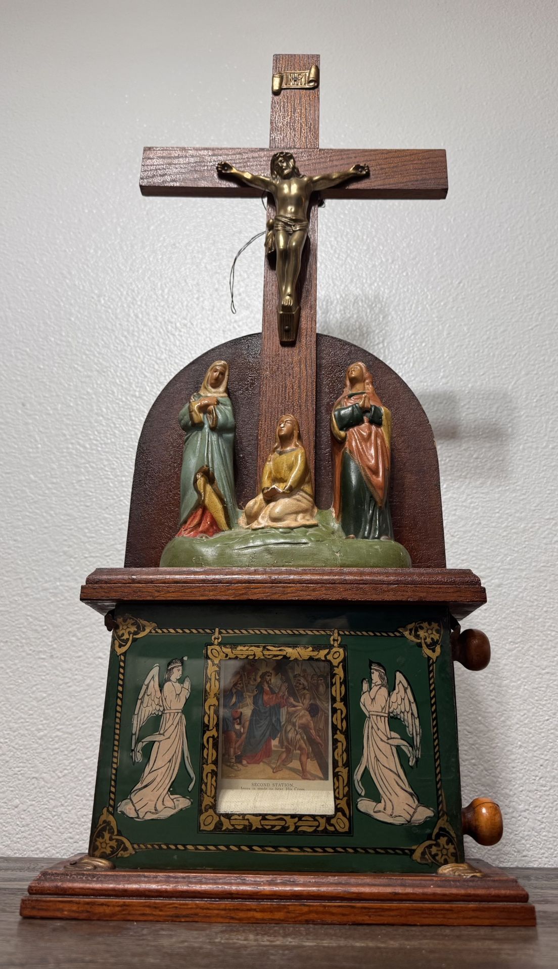 Antique Koenig Bros Stations of the Cross Shrine
