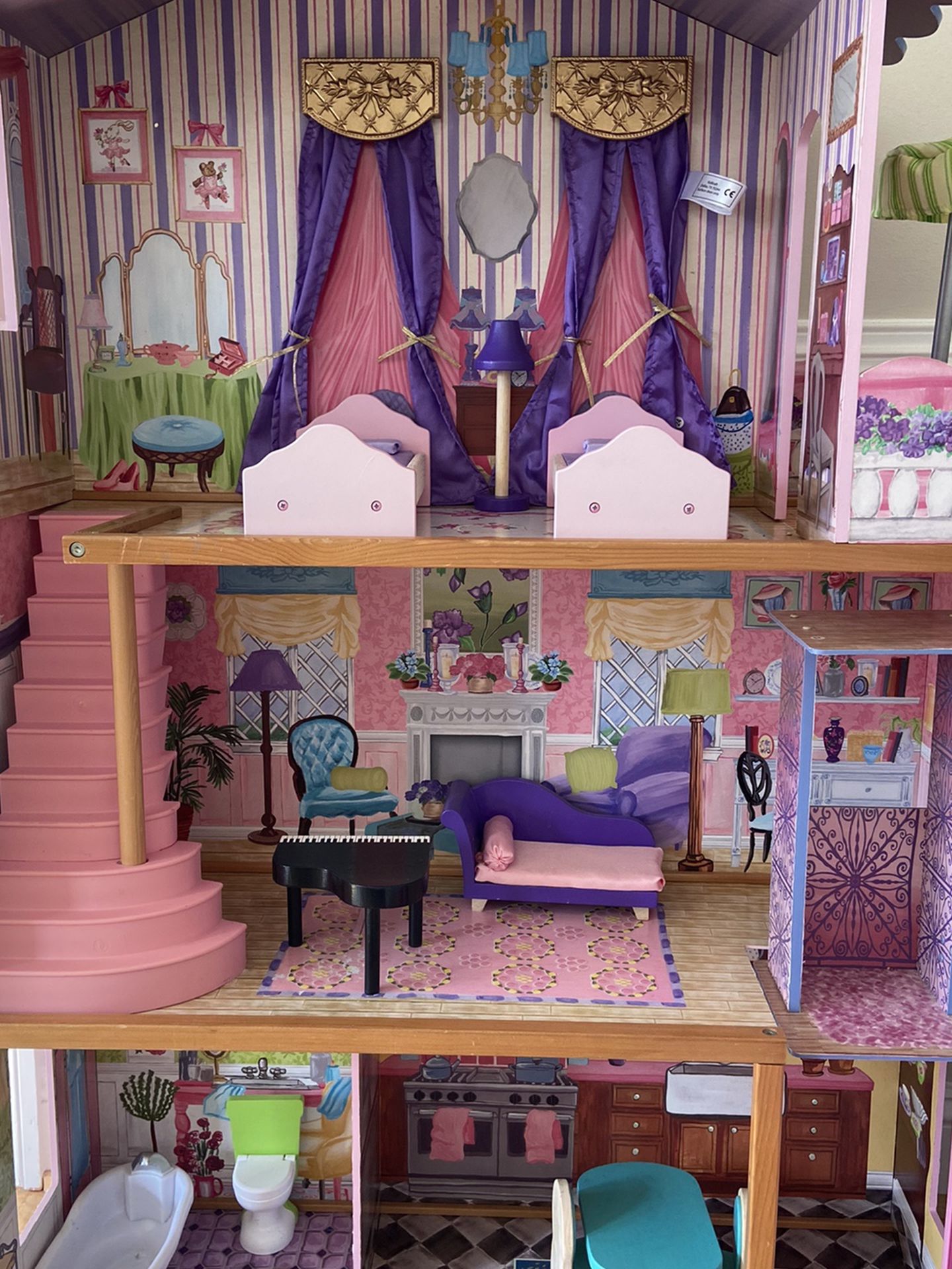 Doll House With Furniture