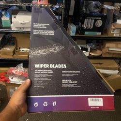 24 inch and 18 inch windshield wipers yellow cover
