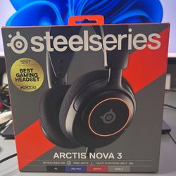 SteelSeries New Arctis Nova 3 Multi-Platform Gaming Headset - Signature Arctis Sound - ClearCast Gen 2 Mic - PC, PS5/PS4, Xbox Series X|S, Switch, Mob