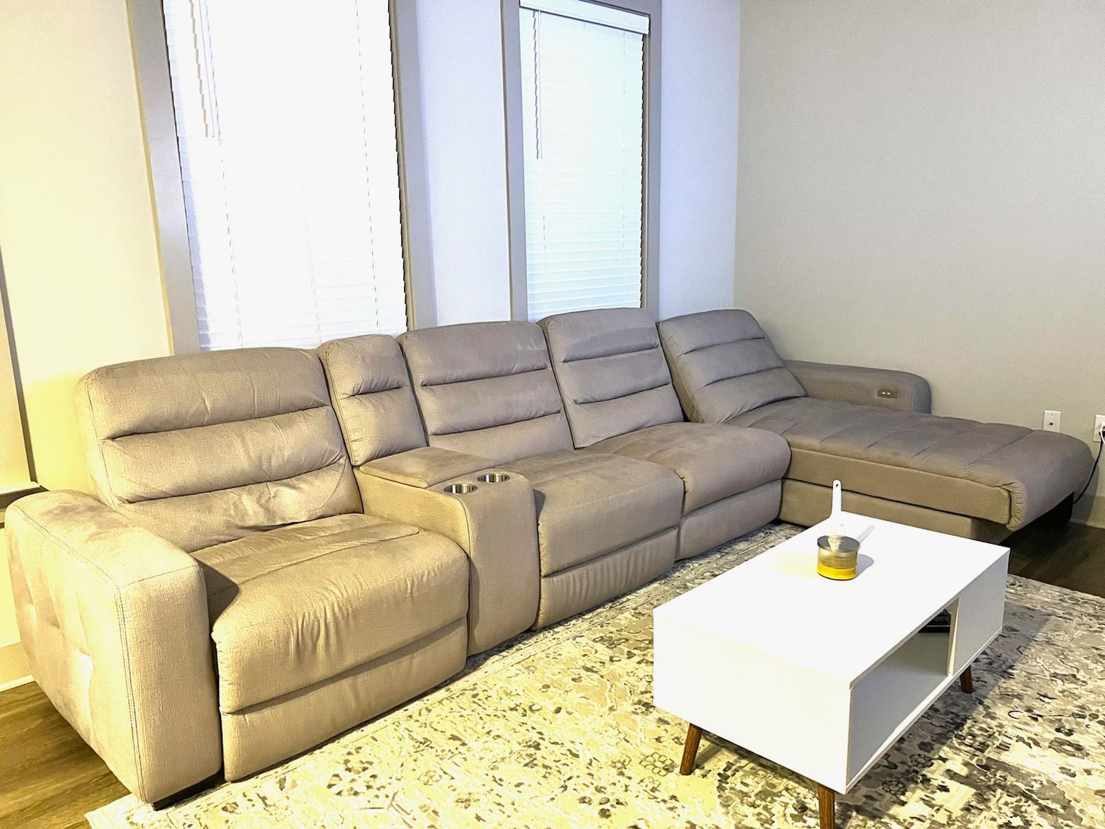 Sectional Power Reclining Couch 