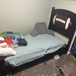 Twin football bed (mattress not included)
