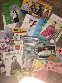Vintage Crochet magazines and books