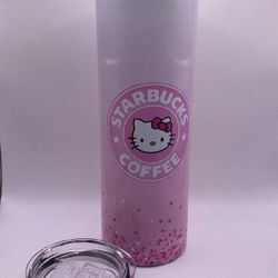 New Tumbler Coffee Cup Hello Kitty Starbucks Cup Inspired Stainless Steel