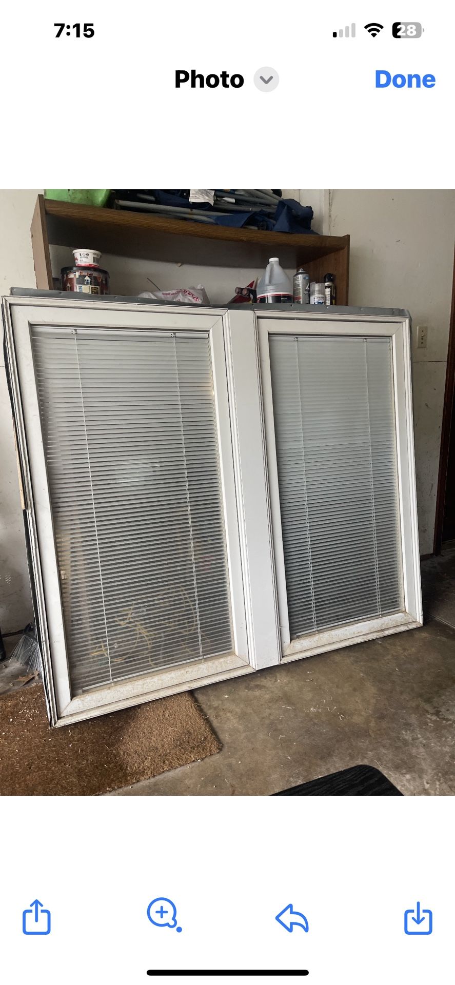 Double Window With Blinds